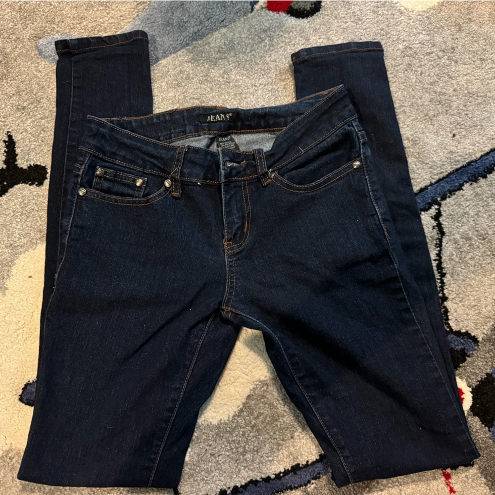 Jean9 dark wash skinny jeans